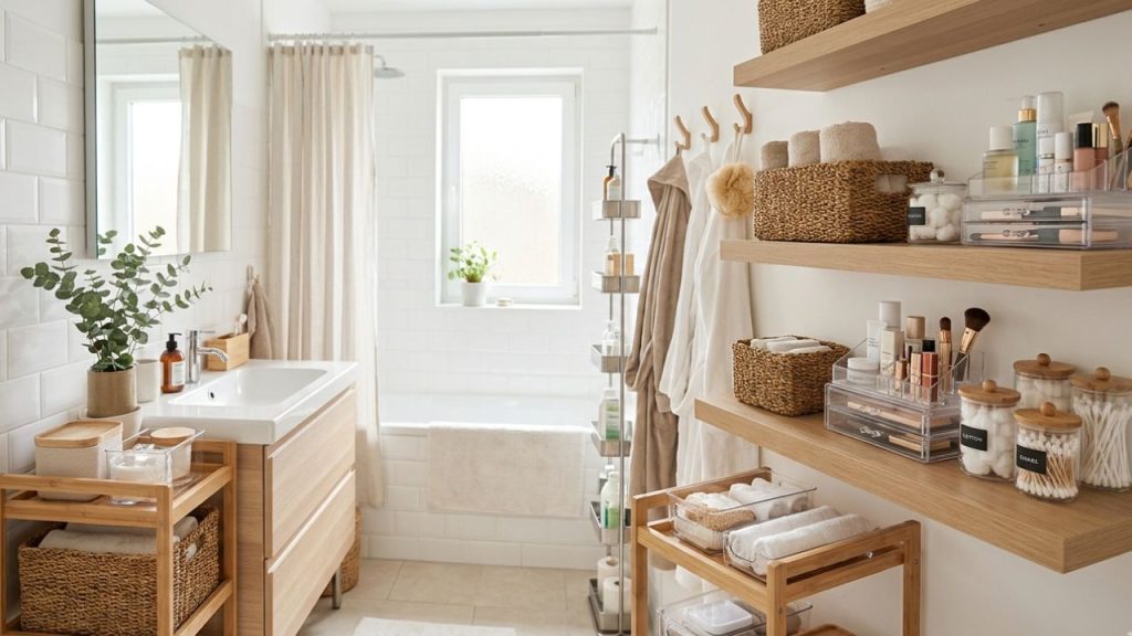 Clevere Badezimmer-Aufbewahrung