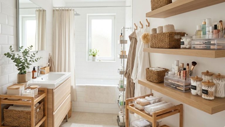 Clevere Badezimmer-Aufbewahrung