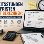 Arbeitsstunden und Fristen exakt berechnen