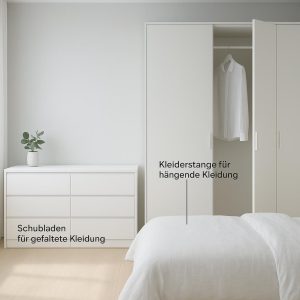 Kommode vs. Kleiderschrank: Was bietet besseren Stauraum?